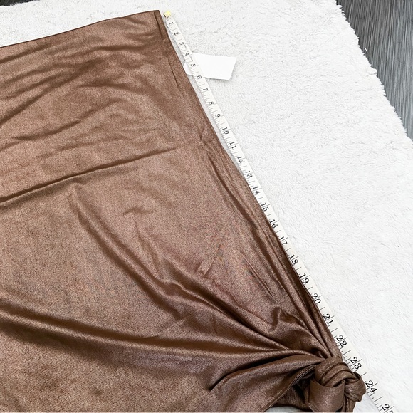 NWT- GOOD AMERICAN Leg Daze Sarong Mocha Foil - Picture 10 of 12